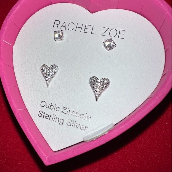 Rachel Zoe Pair Set of Earrings (NIBCubic Zirconia Sterling